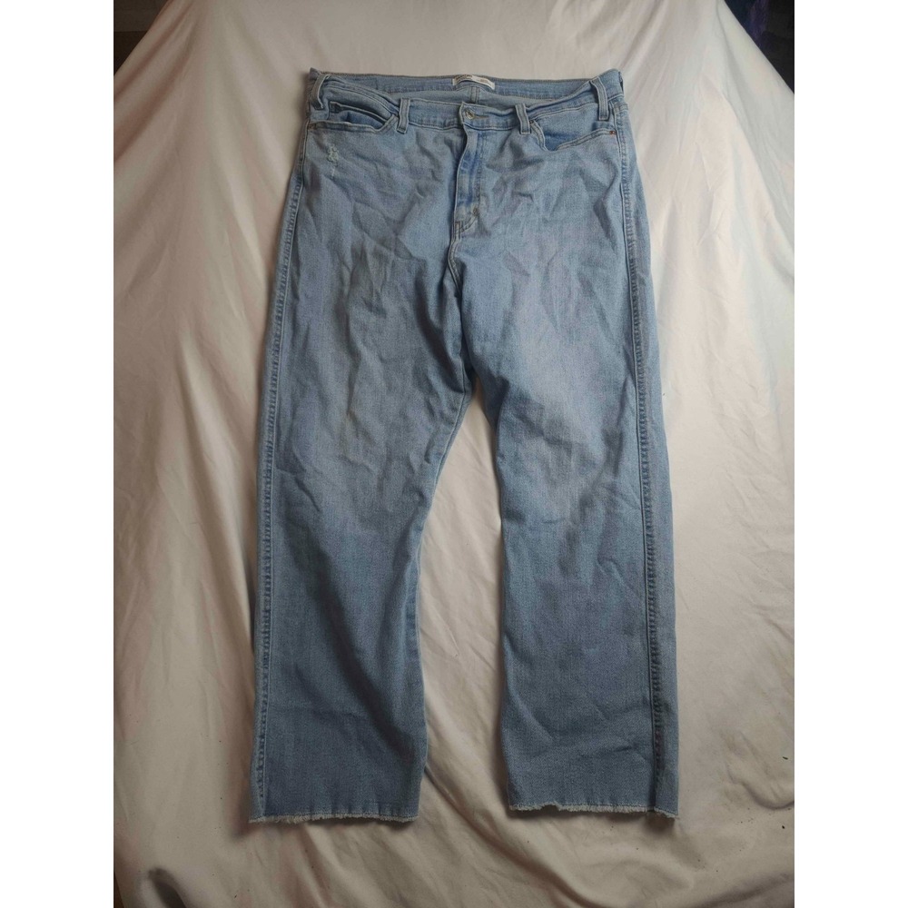 Signature By Levi Strauss Heritage High Rise Straight Jeans Size 20 Blue Denim